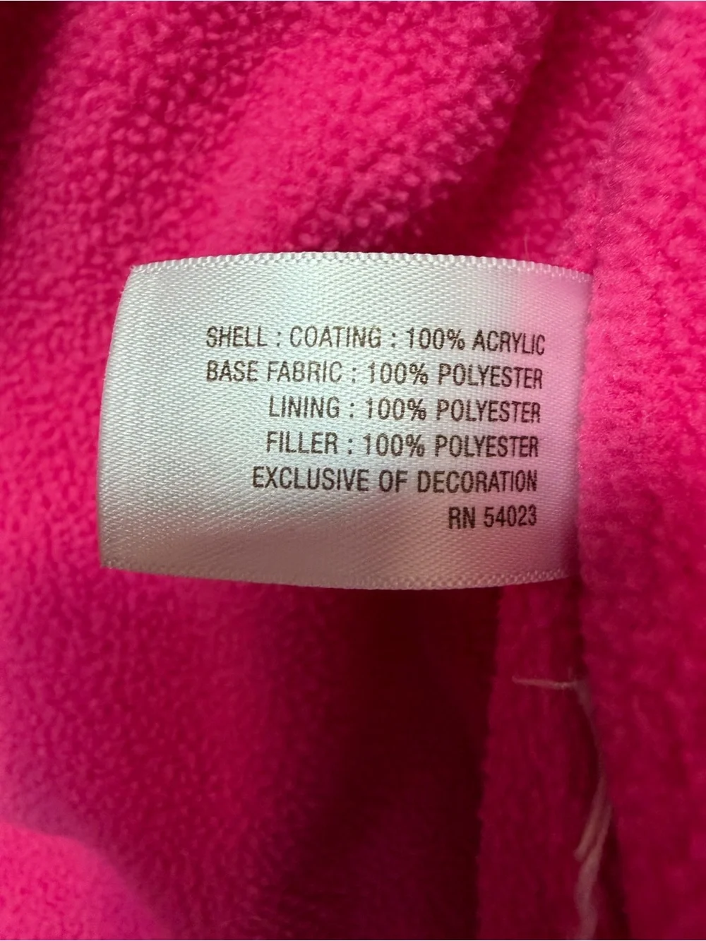 Old Navy Frost Free Girls XL / 14 Hot Pink Full Zip Puffer Vest